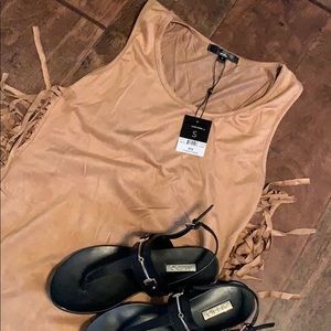 NWT Christian Siriano fringe dress